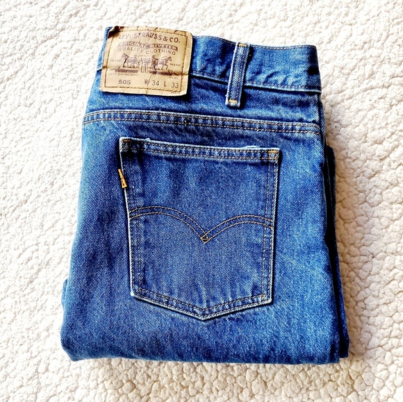VINTAGE LEVI'S 505 ORANGE TAB JEANS ~🎊HP🎊 - Picture 2 of 7